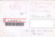 AMOUNT 3.90, MADRID, CIBELES MAILING, RED MACHINE STAMPS ON REGISTERED COVER, 2007, SPAIN - Storia Postale