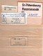 ! 1 Steckkarte Mit  25 R-Zetteln Aus Rußland, Russia, U.a. Moskau, St. Petersburg, Einschreibzettel, Reco Label - Verzamelingen
