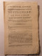 SUPPLEMENT BULLETIN CONVENTION NATIONALE 1795 PALAIS DES TUILERIES CONSEIL ANCIENS ARMEE COTE DE CHERBOURG PRISES MARINE - Decrees & Laws