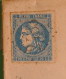 BX10 FRANCE  BELLE LETTRE  1871  CHERAC MONTGUYON  +EMISSION DE BORDEAUX  GC 2483 MOUTTEN ? +AFF. INTERESSANT +++ + - 1870 Ausgabe Bordeaux