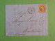 BX10 FRANCE  BELLE LETTRE AMBULANT  1856 BORDEAUX  A MONTAUBAN VIA TOULOUSE  +AFF. INTERESSANT +++ + - 1853-1860 Napoléon III.