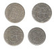 Monnaie, MAURITIUS, MAURICE , One Rupee X 4 , 1971, 1975, 1978, 1997, LOT DE 4 MONNAIES - Mauritius