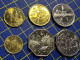 Delcampe - MACAU FIRST ISSUE COINS COLLECTION OF 1993/10A+20A+50A; 1992/1P+5P; & 1998/2P, ALL ALMOST UNC - Macao