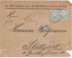 1894 BULGARIA SMALL LION REGISTERED LETTER 25 ST. VIENNA PRINT PERF. 10 1/2 FROM ROUSSE TO GERMANY. - Briefe U. Dokumente