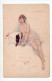 Carte Illustrateur Suzanne MEUNIER - Dans Le Demi Monde N° 3, Série 38 (Femme Nue Avec Chat) - Meunier, S.