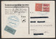 1937, CSA, First Flight Card, Praha-Liberec/Reichenberg - Airmail