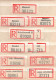 ! Steckkarte Mit 84 R-Zetteln Aus Norwegen, Norway, U.a. Oslo, Einschreibzettel, Reco Label - Sammlungen