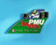 Delcampe - 1 PIN'S //   ** SPORT AUTO / PAUL BELMONDO / SPONSOR PMU ** - F1