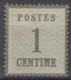 ALSACE LORRAINE : N° 1 NEUF * GOMME AVEC CHARNIERE - COTE 120 € - A VOIR - Unused Stamps