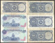 Set 6 Pcs Malaysia 1 Ringgit Signature And Variation 1967-1984 VF No Tear - Malaysia