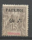 PAKHOI N° 6 Gom Coloniale NEUF*   CHARNIERE / Hinge  / MH - Nuevos