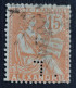 Alexandrie  1902/03 N°25 Ob Perforé CL TB - Oblitérés