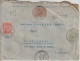 1906 - ENVELOPPE CHARGEE De LYON - BLANC / SEMEUSE - 1903-60 Semeuse Lignée