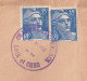1953 - GREVE POSTALE ! GANDON OBLITERE CHAMBRE DE COMMERCE De BLOIS (LOIR ET CHER) ! / ENVELOPPE => RUMILLY - Dokumente