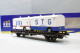 REE - WAGON UFR Biporteur STEF STG SNCF Ep. III Réf. WB-635 Neuf NBO HO 1/87 - Goods Waggons (wagons)