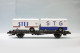 REE - WAGON UFR Biporteur STEF STG SNCF Ep. III Réf. WB-635 Neuf NBO HO 1/87 - Goods Waggons (wagons)