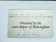 United Kingdom-(BTP341)LORD MAYOR'S(345)(10units)(510D)(tirage-1.000)(Signature On The Back Of A Card-40.00£-mint) - BT Edición Privada