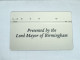 United Kingdom-(BTP341)-LORD MAYOR'S OFFICE-(346)-(10units)(510D)(tirage-1.000)(price Catalogue-40.00£-mint) - BT Emissions Privées