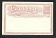 Rhodesia 1890's Reply Paid Post Card Intact Pair Larger Font 1d Dull Red BSAC Printed Franking Fine Unused - Southern Rhodesia (...-1964)