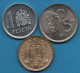 ESPANA LOT COINS 3 MONNAIES 1 PESETA 1966 (70) - 1988 + 5 PESETAS 1982 (81) FOOTBALL - Kilowaar - Munten