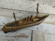 Ancienne Maquette Navire Marine Militaire Contre-Torpilleur Tigre Art Populaire - Boats