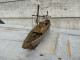 Delcampe - Ancienne Maquette Navire Marine Militaire Contre-Torpilleur Tigre Art Populaire - Boats