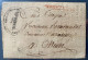 Lettre En Franchise LE DIRECTEUR DES DOMAINES NATIONAUX Marque BRUXELLES Rouge  7 Prairial An III (1795) Pour OSTENDE - 1794-1814 (Periodo Frances)