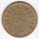 75 Paris, La Taverne Henri IV 5 Centimes, Inédit Jeton En Laiton - Monetary / Of Necessity