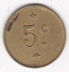 75 Paris, La Taverne Henri IV 5 Centimes, Inédit Jeton En Laiton - Monedas / De Necesidad