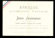 1947 Autographe Sur Carton D' Exposition De Jean Lassueur Peintre 1899-1980 (format 10,5cm X 15cm) Plis Voir Scans - Peintres & Sculpteurs