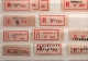 ! 1 Steckkarte Mit über 28 R-Zetteln Aus Madagaskar, Madagascar, Einschreibzettel, Reco Label - Madagascar (1960-...)