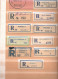 Delcampe - ! 2 Steckkarten Mit 115 R-Zetteln Aus Serbien, Serbia, U.a. Beograd, Einschreibzettel, Reco Label - Serbie