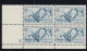 Sc#2092, Waterfowl Preservation Act 50th Anniversary 20-cent Plate # Block Of 4 MNH 1984 Issue - Numero Di Lastre