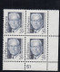 Sc#2184, Earl Warren Chief Justice Of US Surpreme Court, Great American Series 29-cent Plate # Block Of 4 MNH 1992 Issue - Plate Blocks & Sheetlets