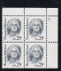 Sc#2185, Thomas Jefferson US President, Great American Series 29-cent Plate # Block Of 4 MNH 1993 Issue - Plattennummern