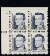 Sc#2187, Claire Chennault Military Aviator Flying Tigers Great American Series 40-cent Plate # Block Of 4 MNH 1990 Issue - Numéros De Planches