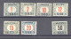 Yougoslavie  -  Taxe  :  Yv  1-8  *   Sauf 7 - Timbres-taxe