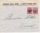 1909 BULGARIA PRINCE FERDINAND 10+15 ST. BANK LETTER FROM SOFIA TO SWITZERLAND. - Brieven En Documenten