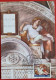 VATICANO VATIKAN VATICAN 1991 LUNETTA ELEAZAR CAPPELLA SISTINA SISTINE CHAPEL MAXIMUM CARD - Cartas & Documentos