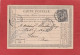 Carte Postale - 15C Type Sage - Somme - Amiens Vers Lemé (Aisne) 1877 - Cartes Précurseurs