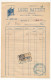 FRANCE - Marseille - Facture Louis Battist - Chevillard - Abattoirs Marseille - Fiscal Type Daussy 50c - 1931 - Briefe U. Dokumente