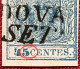 1850 45c TYPE I With RARE NARROW DISTANCE, Hand Paper, VF Used PADOVA (Lombardo-Veneto Lombardei-Venetien Österreich - Lombardo-Veneto