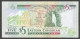 Eastern Caribbean 5 Dollars First Prefix AA Queen Elizabeth II 2008 UNC - East Carribeans