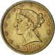 Monnaie, États-Unis, Coronet Head, $5, Half Eagle, 1904, U.S. Mint - 5$ - Half Eagles - 1866-1908: Coronet Head