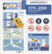 Air France/ Boeing 777-200 - 08 / 2022 - Consignes De Sécurité / Safety Card - Fichas De Seguridad