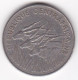 République Centrafricaine, 100 Francs 1971, En Nickel, KM# 6 - Zentralafrik. Republik