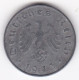 10 Reichspfennig 1943 G KARLSRUHE En Zinc - 10 Reichspfennig