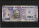 INDIA Rs. 100.00 Rupees Note Fancy / Holy / Religious Star Number "786" 7CG "786"758 USED 100% Genuine As Per Scan - Other - Asia