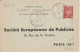 1942 - CP PRE-TIMBREE DU SERVICE AFFICHAGE - RETOUR De La MAIRIE De NOLAY (NIEVRE) => SOCIETE EUROPEENNE De PUB à PARIS - 1941-42 Pétain