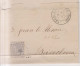 Año 1879 Edifil 204 Alfonso XII Carta  Matasellos Ygualada Barcelona M. Bertran E Hijos - Storia Postale